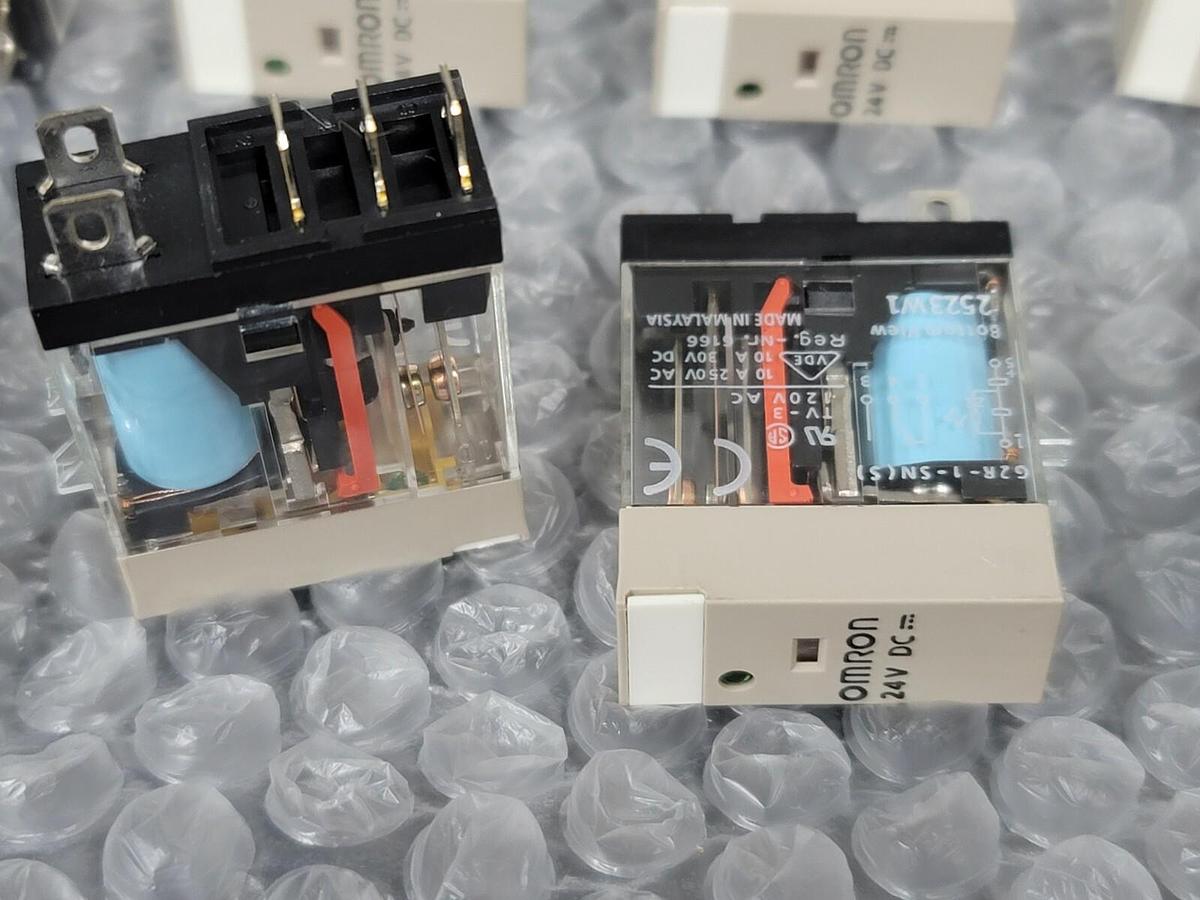 Used LOT OF 8 NEW OMRON G2R-1-SN-24VDC RELAYS G2R-1-SN