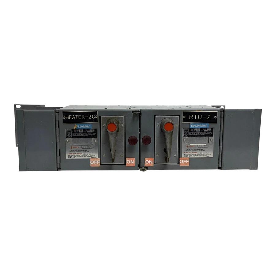 Used Sylvania FPE QMQB Busway Plug Disconnect Switch 30A 240V 3P Dual 3322R