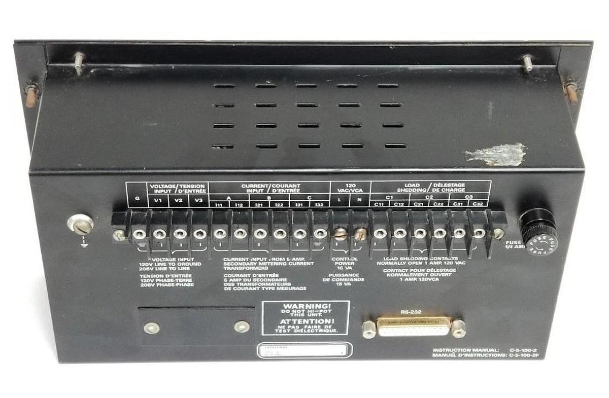 Used FEDERAL PIONEER DMS-CR DIGITAL METERING SYSTEM DISPLAY DMSCR