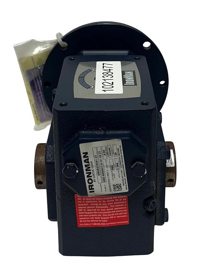 GROVE GEAR IRONMAN GRG-HMQ821-20-H1-56-23 / GRG8210541.23 WORM REDUCER 20:1 NSNP