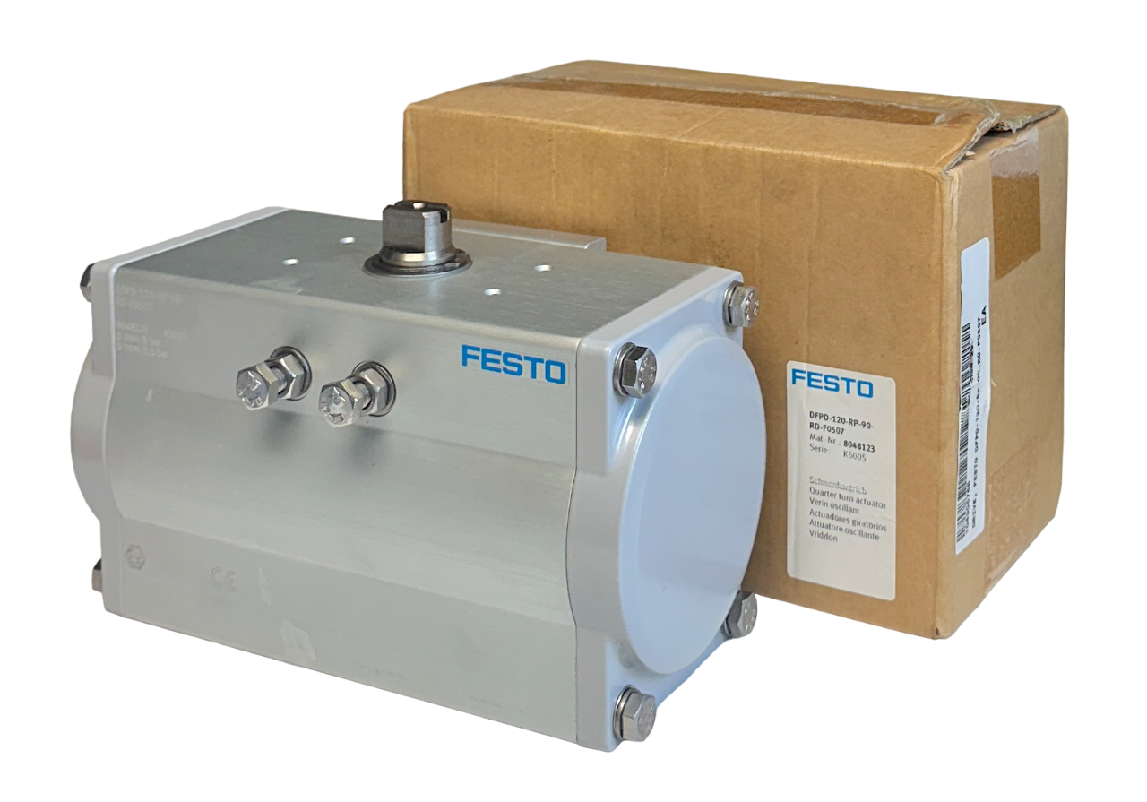 Used NEW FESTO DFPD-120-RP-90-RD-F0507 / 8048123 QUARTER TURN ACTUATOR ISO 5211 NSFP