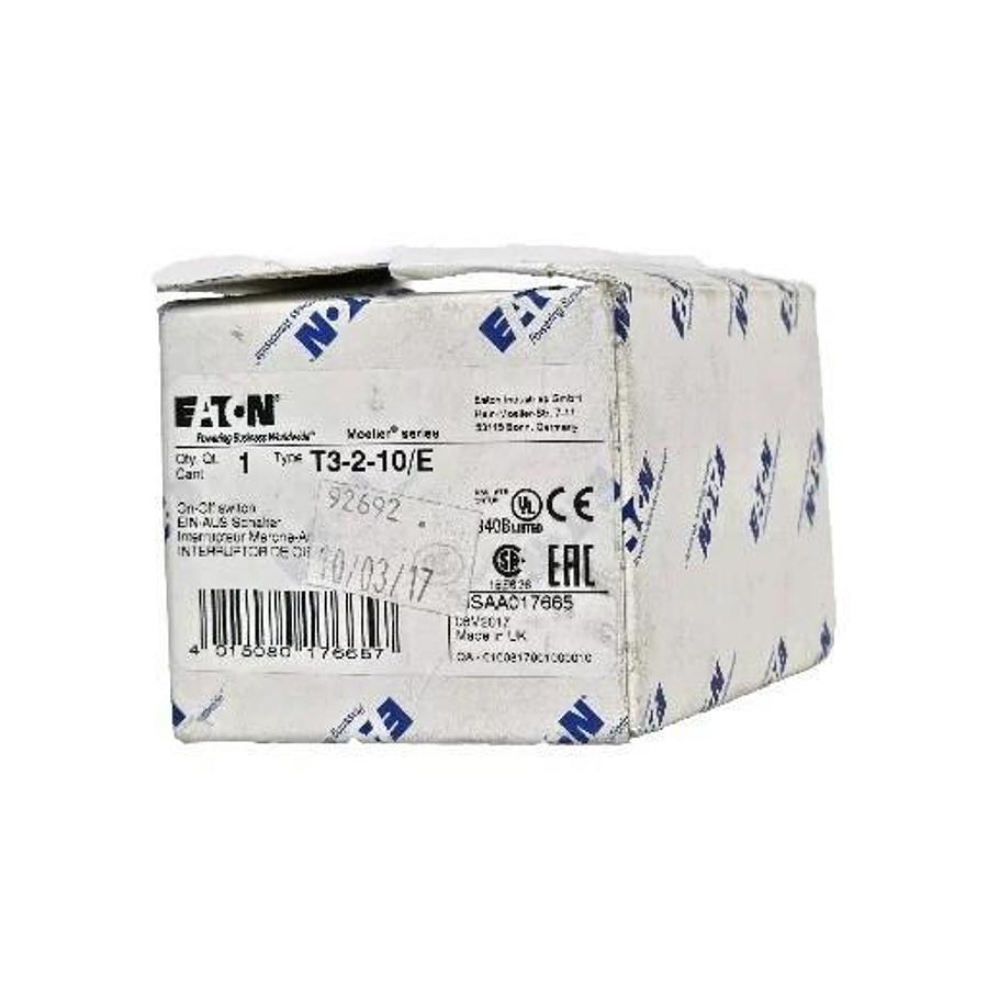 NIB EATON CUTLER HAMMER T3-2-10/E ON-OFF SWITCH