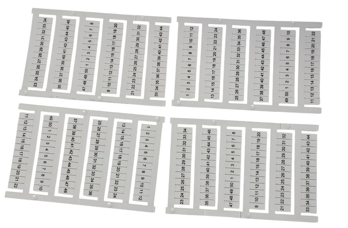 LOT OF 20 NEW ALLEN BRADLEY 1492-MC6X10 SNAP-IN MARKERS, BLANK 1492MC6X10