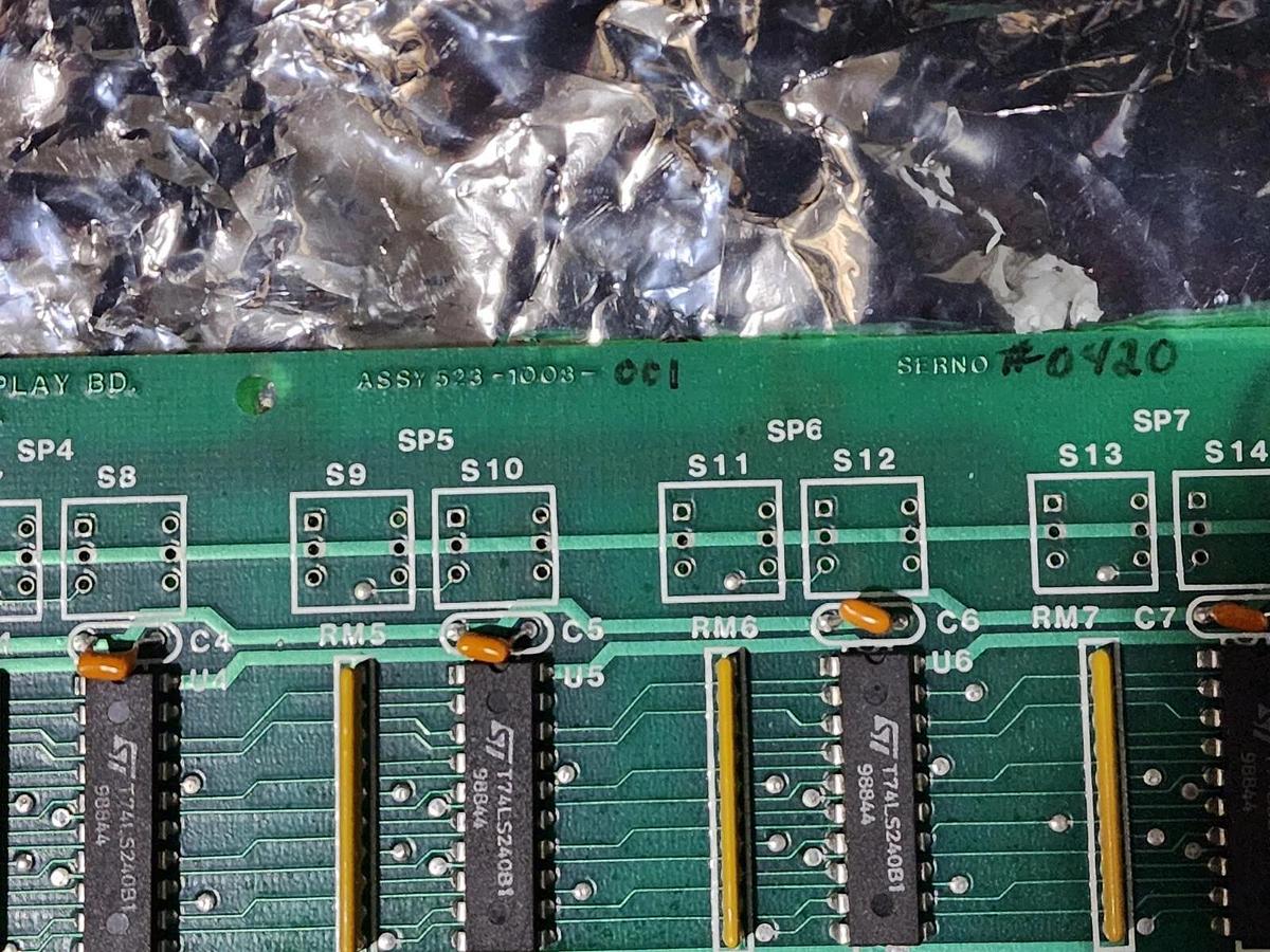 Used MOORE TECHNOLOGIES INC. 523-1008-001 PROCESSOR DISPLAY BOARD 5231008001