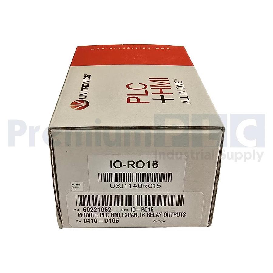 NEW UNITRONICS IO-RO16 / IORO16 I/O EXPANSION MODULE 16 -OUTS 24VDC NSMP