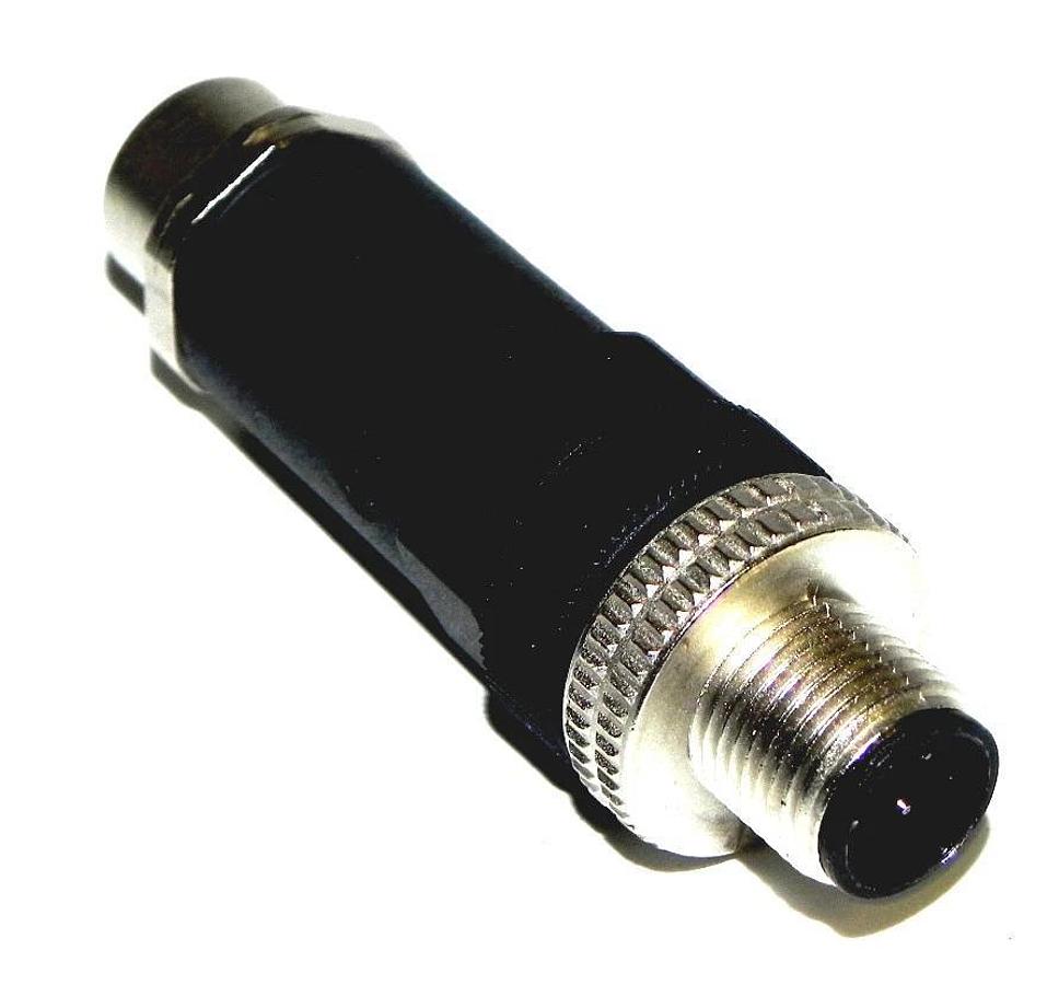 LOT OF 6 NEW BLACK L1024010 CONNECTORS 4 PIN 4 MALE AND FEMALE ENDS