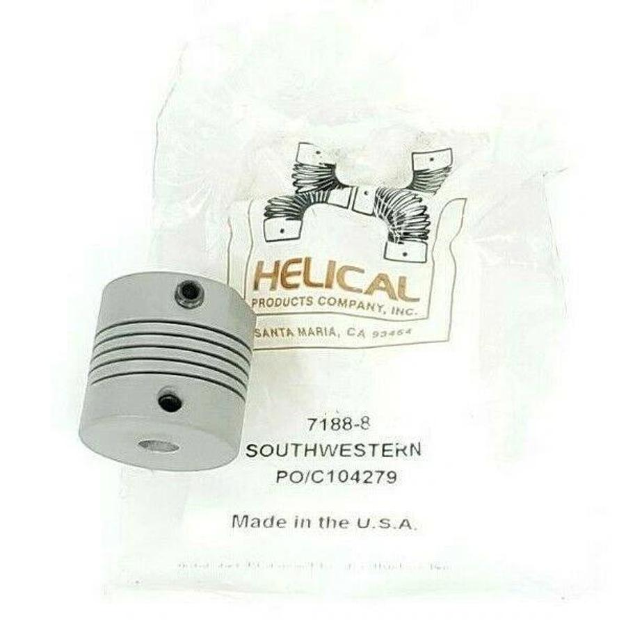 NEW HELICAL 7188-8 SOUTHWESTERN FLEXIBLE TRAK LATHE COUPLINGS 71888