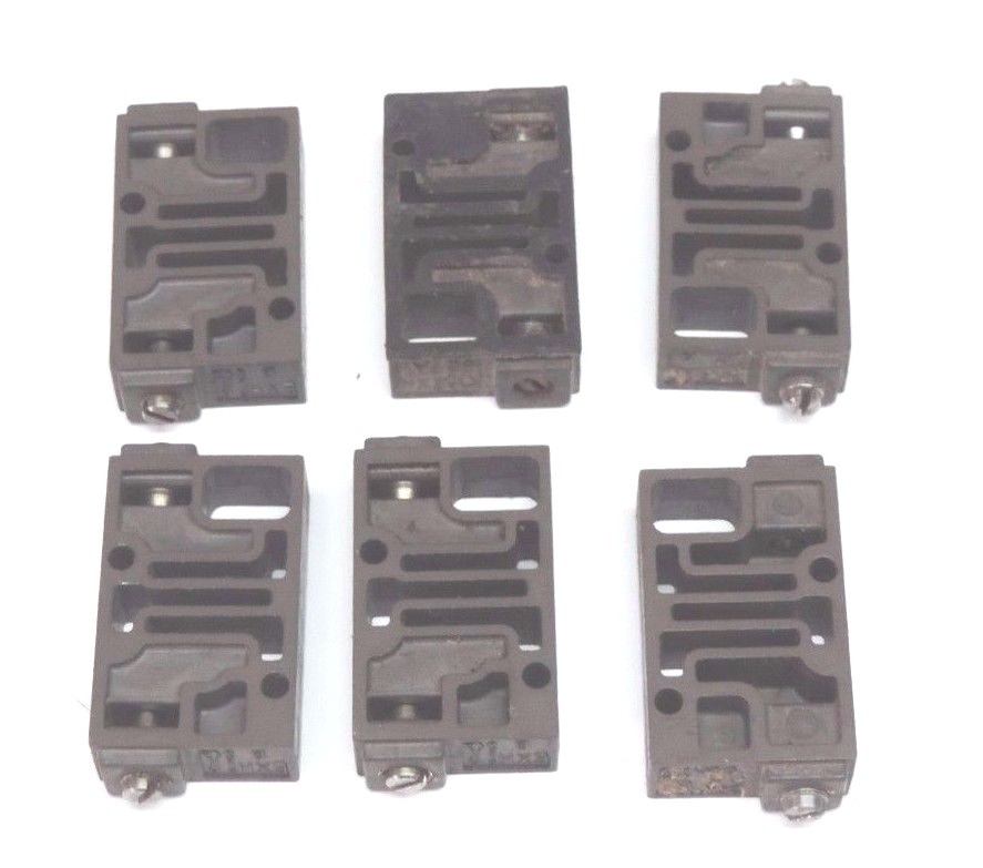 Used LOT OF 6 NUMATICS EXH MANIFOLD END PLATES 239-458