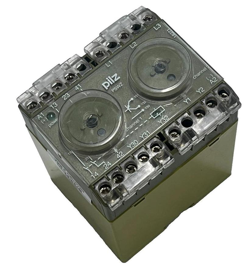 Used PILZ PSWZ 24VAC Safety Relay Pswz X1P 24VAC 2n/o 751104 Dual Channel E-Stop