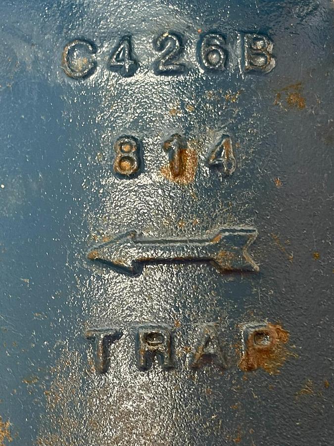 Used Armstrong 814 Inverted Bucket Steam Trap 1" NPT Cast Iron Blue NOS