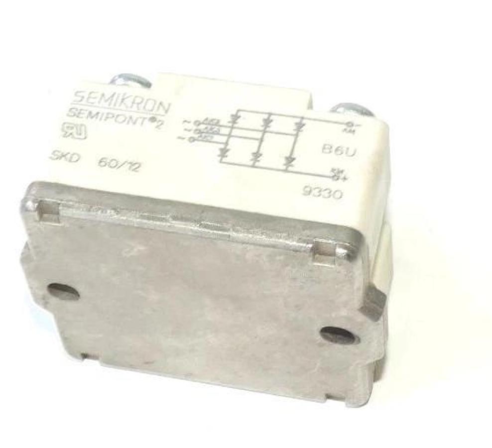 Used SEMIKRON SKD 60/12 POWER BRIDGE RECTIFIER 3PHASE SEMIPONT