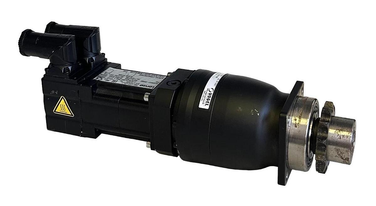 Used LENZE MCS06C41-RS0B0 / 16108762 SERVO MOTOR W/ VOGEL MPRN 100 / 304168 GEARBOX