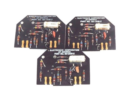 Used LOT OF 3 ELECTRONICS CORPORATION OF AMERICA 60-1508-2 TIMING MODULES 6015082