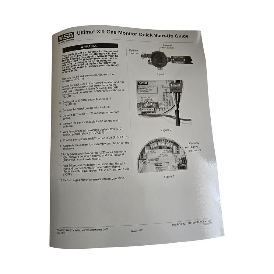 MSA A-ULTIMAX-XP-E-39-U-3-S-2-H-2-1-2-1-1-0 ULTIMA XE w/ A-ULTX-SENS-39-2-0 NSMP