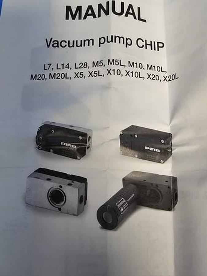 NIB PIAB L28A6-BN VACUUM PUMP MINI L28 B NBR, L28A6BN