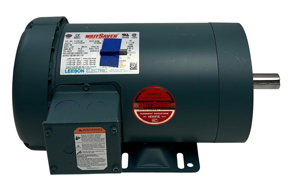 Used LEESON 121181.00 / C145T17FK27E WATTSAVER ELECTRIC MOTOR 2HP/1.49kW OEM NSNP