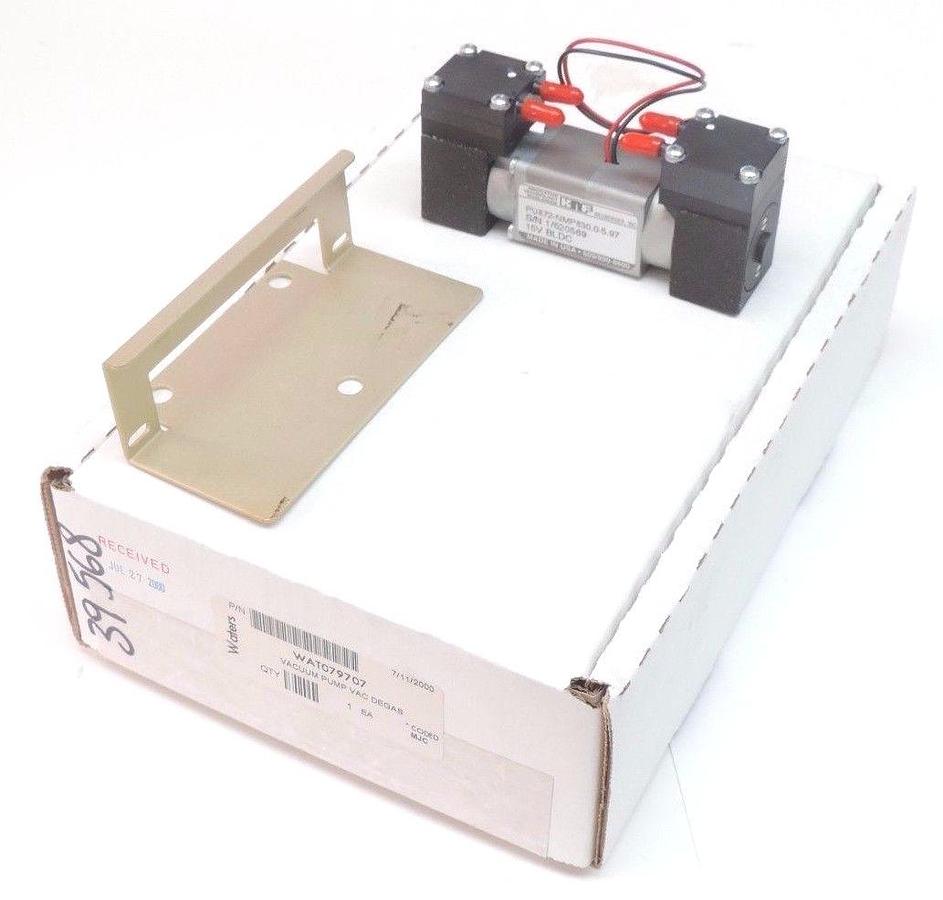 Used NIB WATERS WAT079707 VACUUM PUMP VAC DEGAS, KNF PU872-NMP830.0-5.97