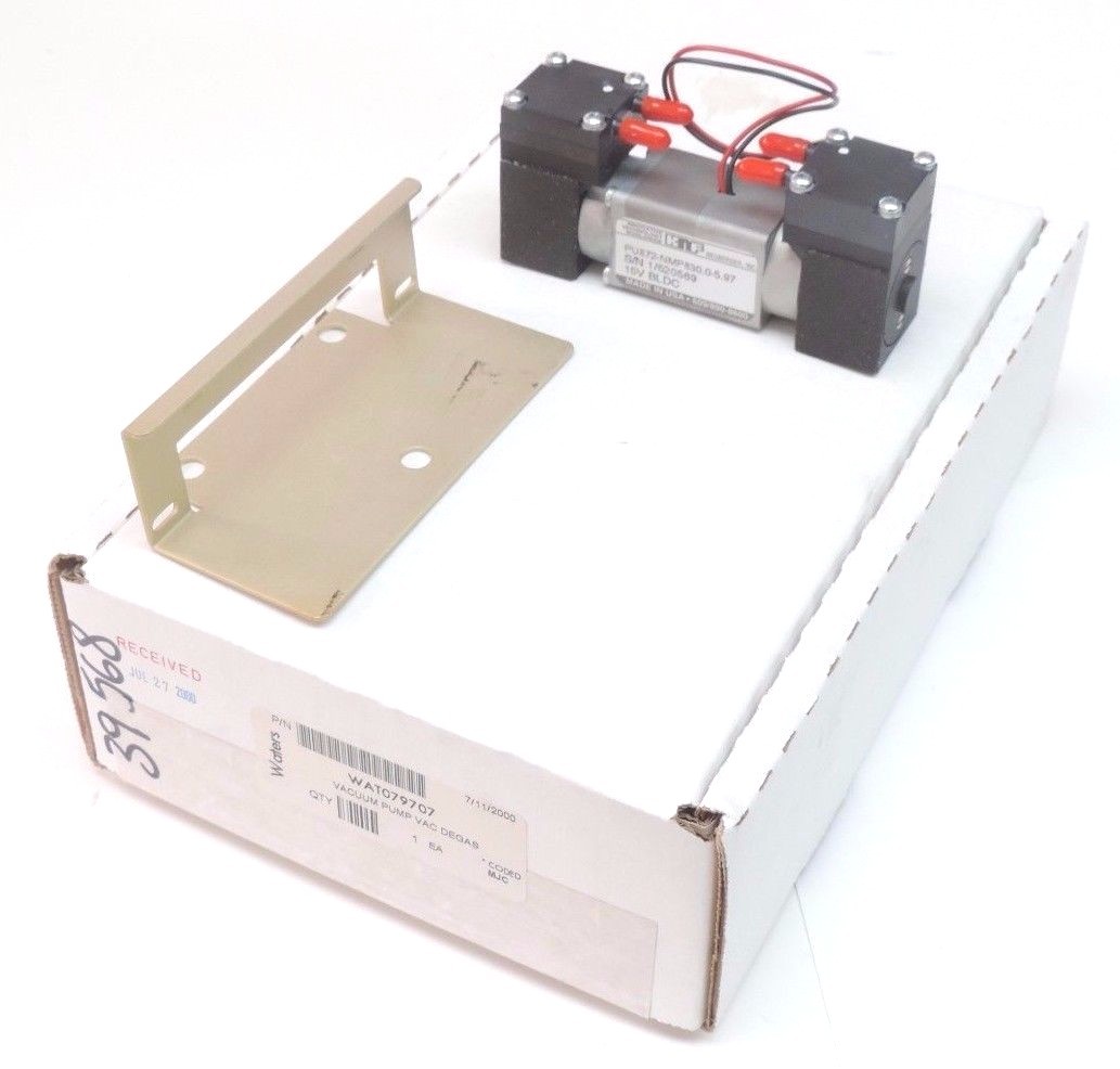 Used NIB WATERS WAT079707 VACUUM PUMP VAC DEGAS, KNF PU872-NMP830.0-5.97