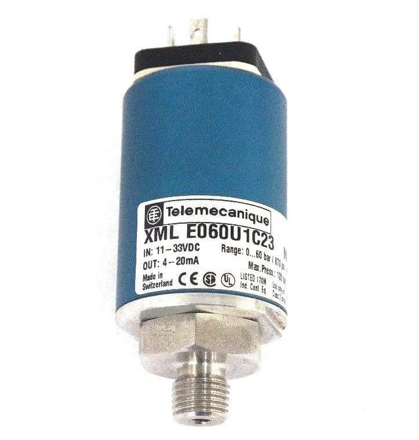 Used NIB TELEMECANIQUE XML E060U1C23 ANALOG PRESSURE SENSOR 073740, XMLE060U1C23