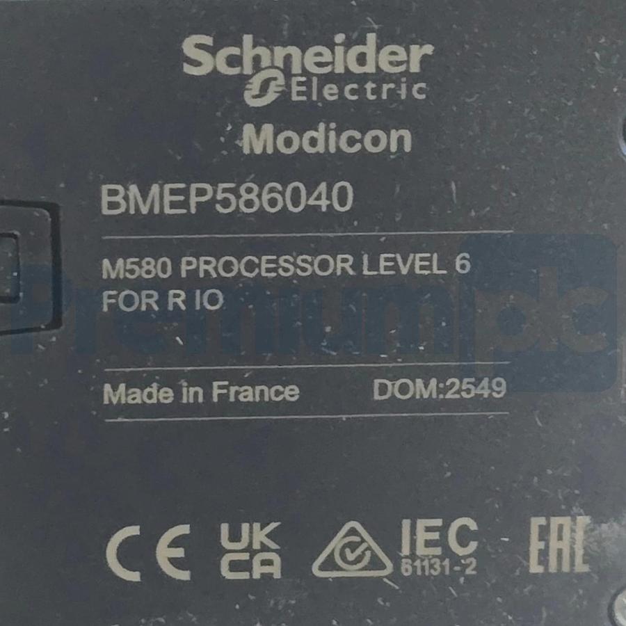 Used Schneider BMEP586040 Modicon M580 Processor 64MB R-IO PV:31 SV:4.40 NSMP (2025)