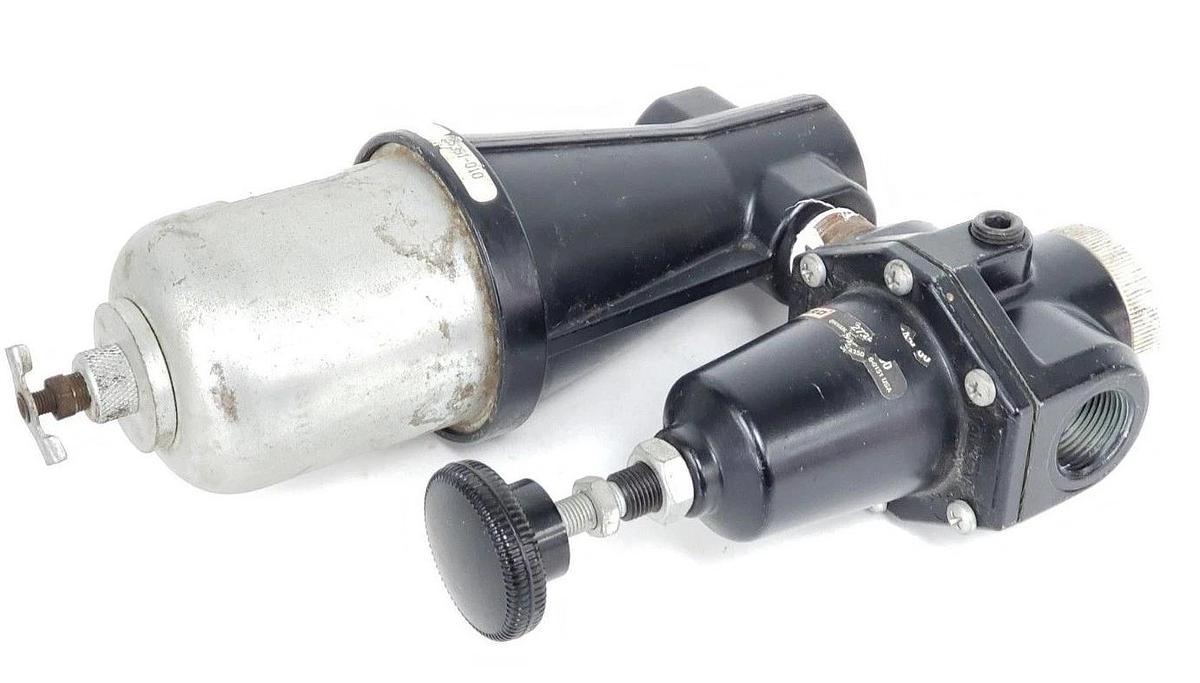 Used INGERSOLL RAND ARO 25351-010 HEAVY DUTY FILTER W/ 27354-000 REGULATOR 1/2IN