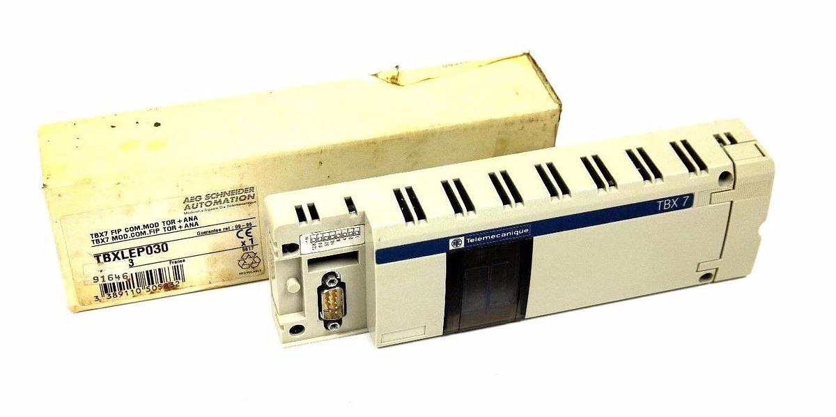 Used SCHNEIDER MODICON/TELEMECANIQUE TBXLEP030 TBX7 TOR+ANA FIP COM.MOD TBX-LEP-030