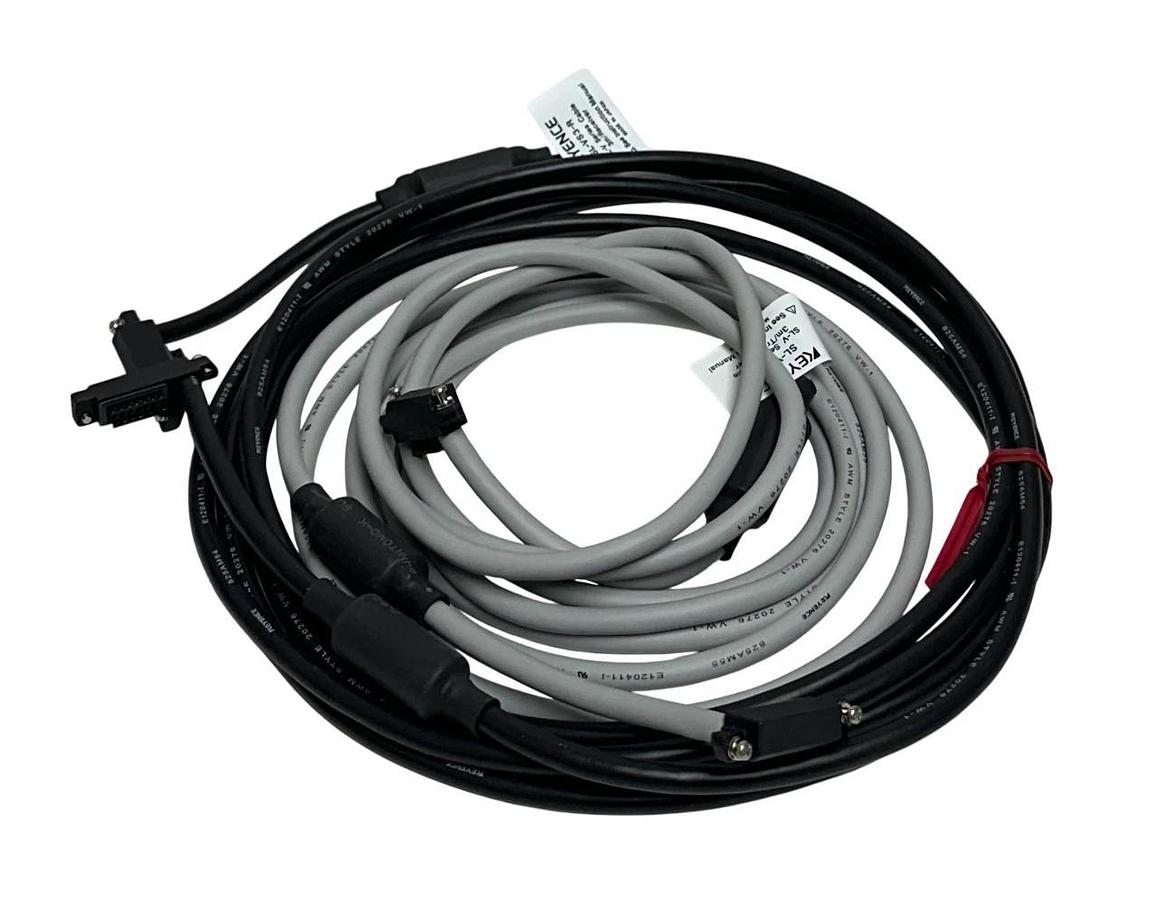 KEYENCE SL-VS3 / SLVS3 LIGHT CURTAIN SERIAL CONN CABLES SL-VS3-T / SL-VS3-R NSMP