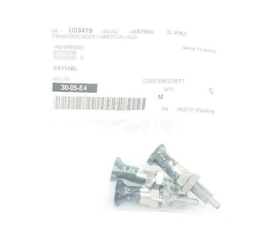 Used LOT OF 3 NEW MISUMI SXYKN8L INDEXING PLUNGERS THREAD DIA. 8MM STROKE 6MM
