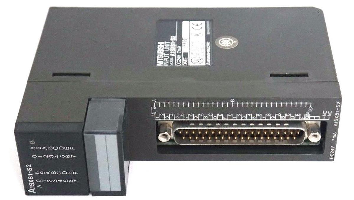 Used MITSUBISHI A1SX81-S2 INPUT MODULE A1SX81S2, DC24V, 7mA