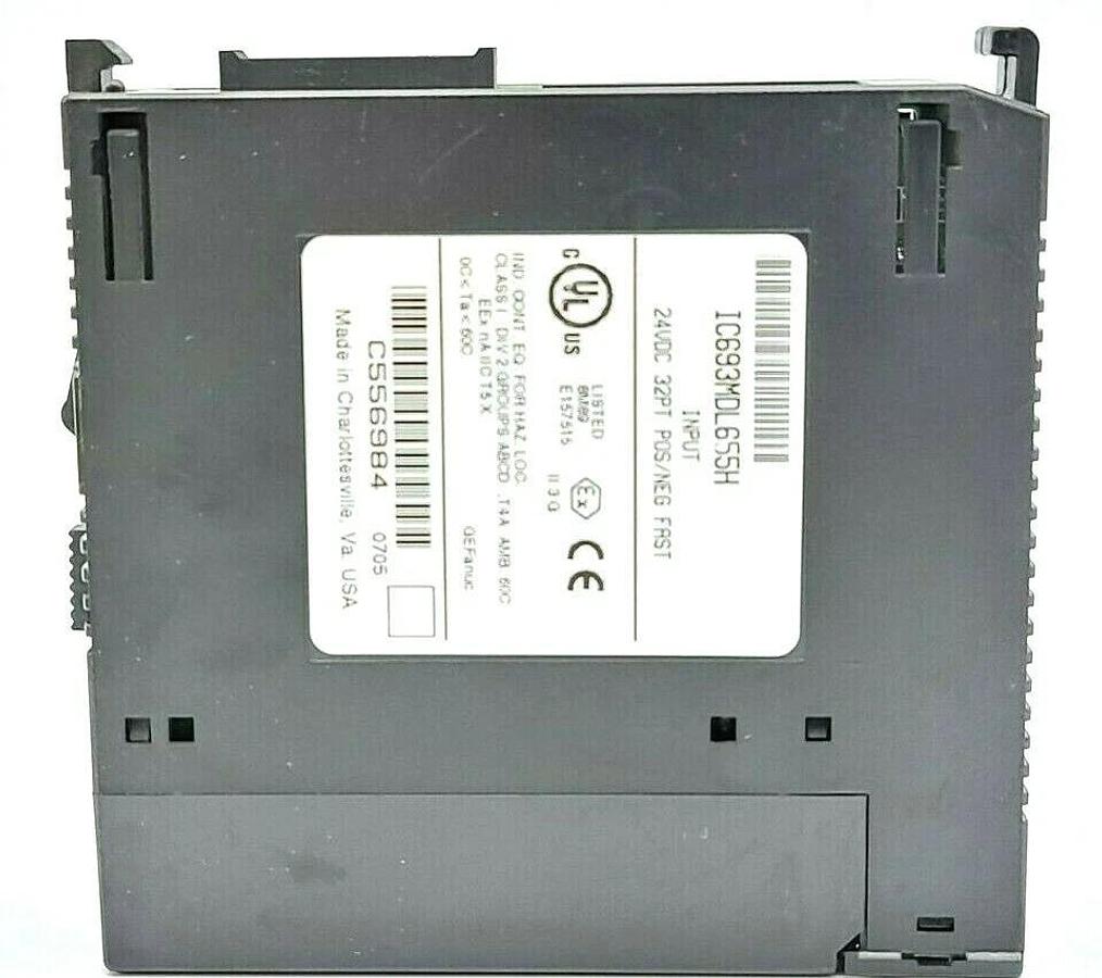Used GE FANUC IC693MDL655H INPUT 24VDC 32PT POS/NEG FAST INPUT MODULE