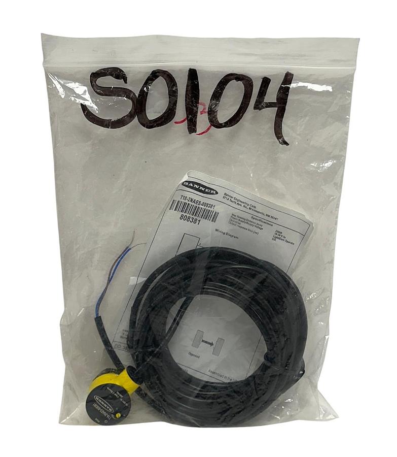 Used BANNER T18-2NAES-808381 / 808381 PHOTOELECTRIC SENSOR T18-2 SERIES 25000mm NSNP