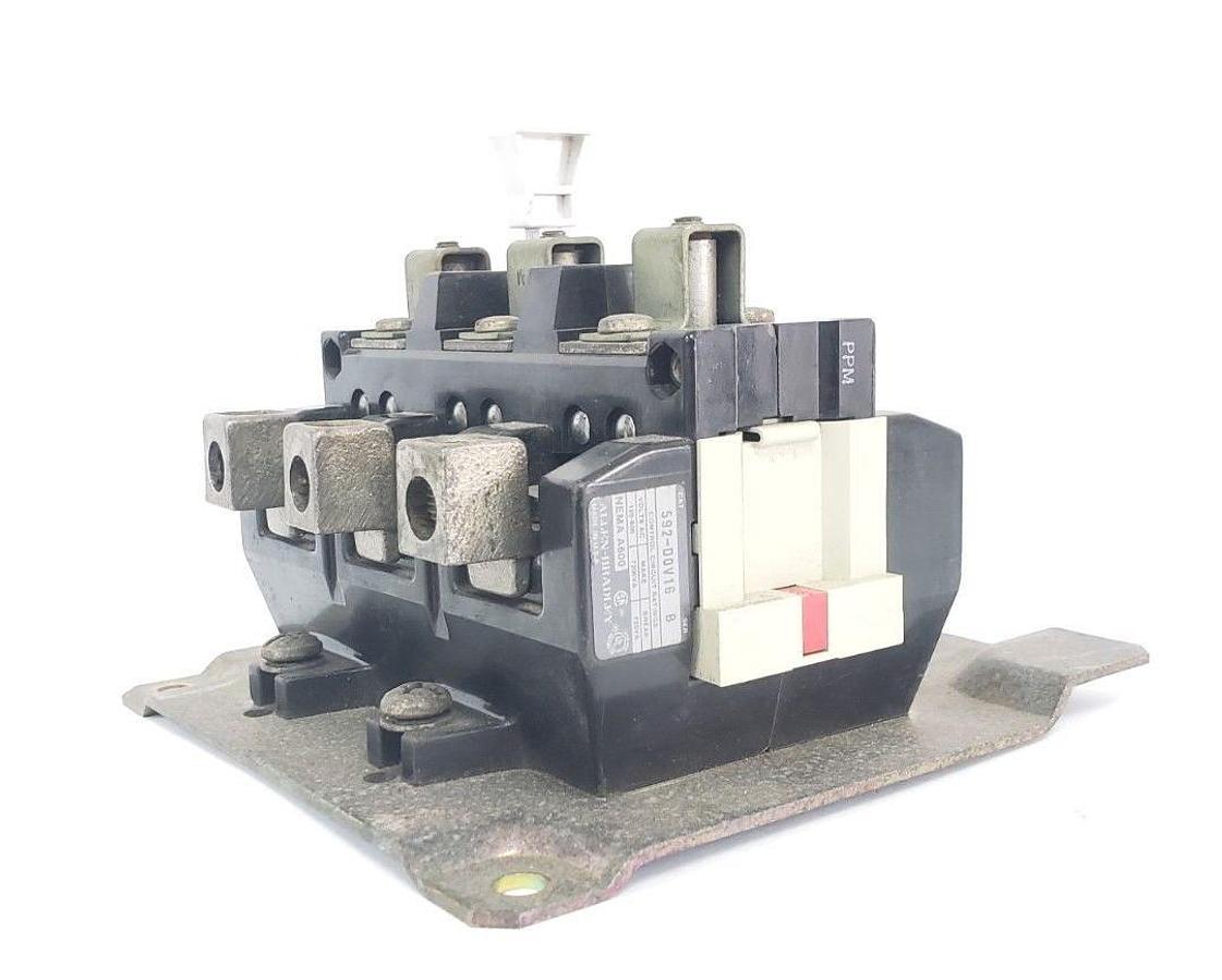 Used ALLEN BRADLEY 592-DOV16 OVERLOAD RELAY SER. B W/ (3) W70 HEATER ELEMENTS