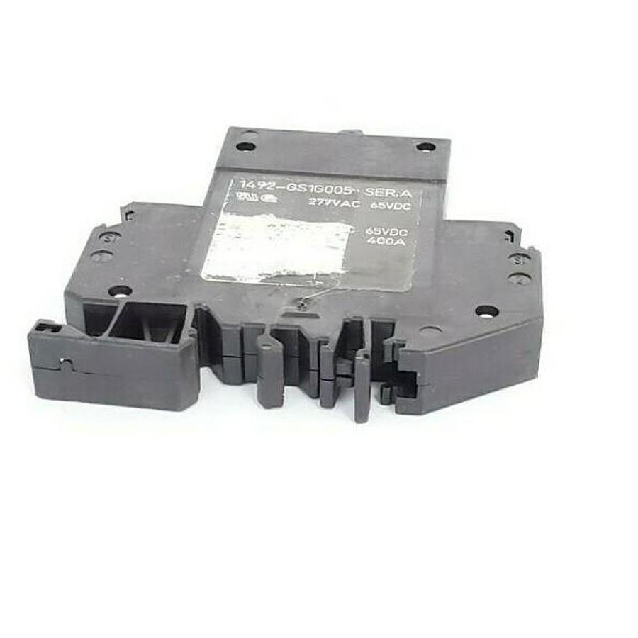 Used ALLEN BRADLEY 1492-GS1G005 SER. A MINI CIRCUIT BREAKER 277VAC, 65VDC