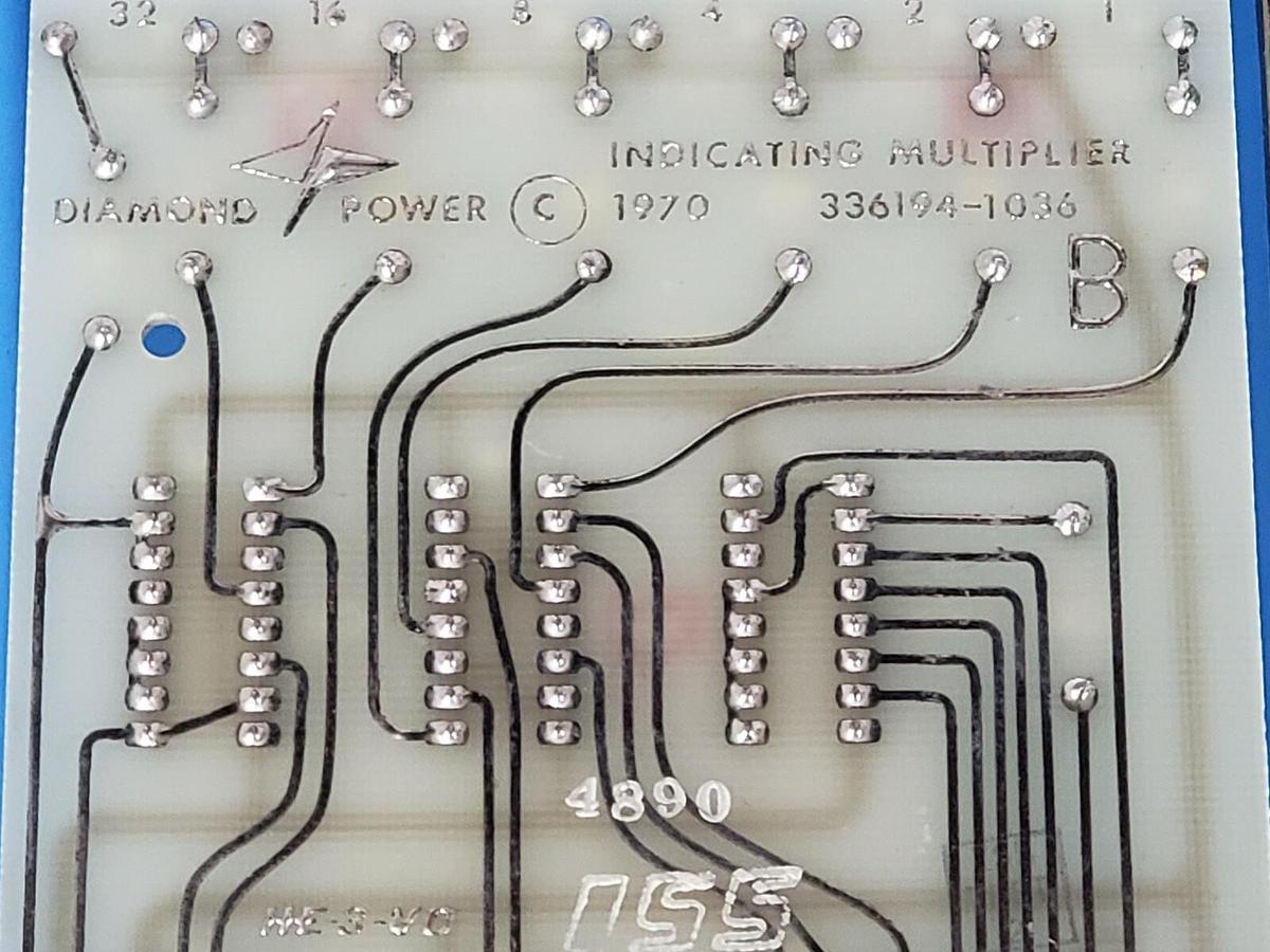 Used DIAMOND POWER 336194-1036 INDICATING MULTIPLIER BOARD REV. S 3361941036