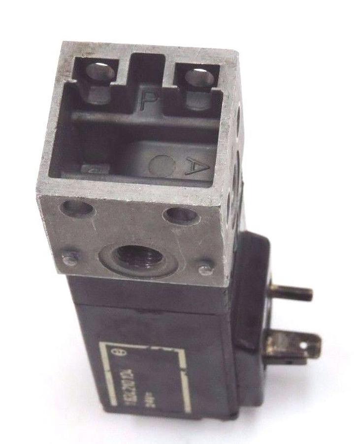 Used BOSCH 1824210104 SOLENOID VALVE COIL 24V W/ 1825503023 CONNECTION PLATE