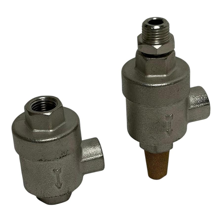 Used New Surplus Lot of 2 Tire Changer Bead Breaker Quick Exhaust Relief Valves 1/4"