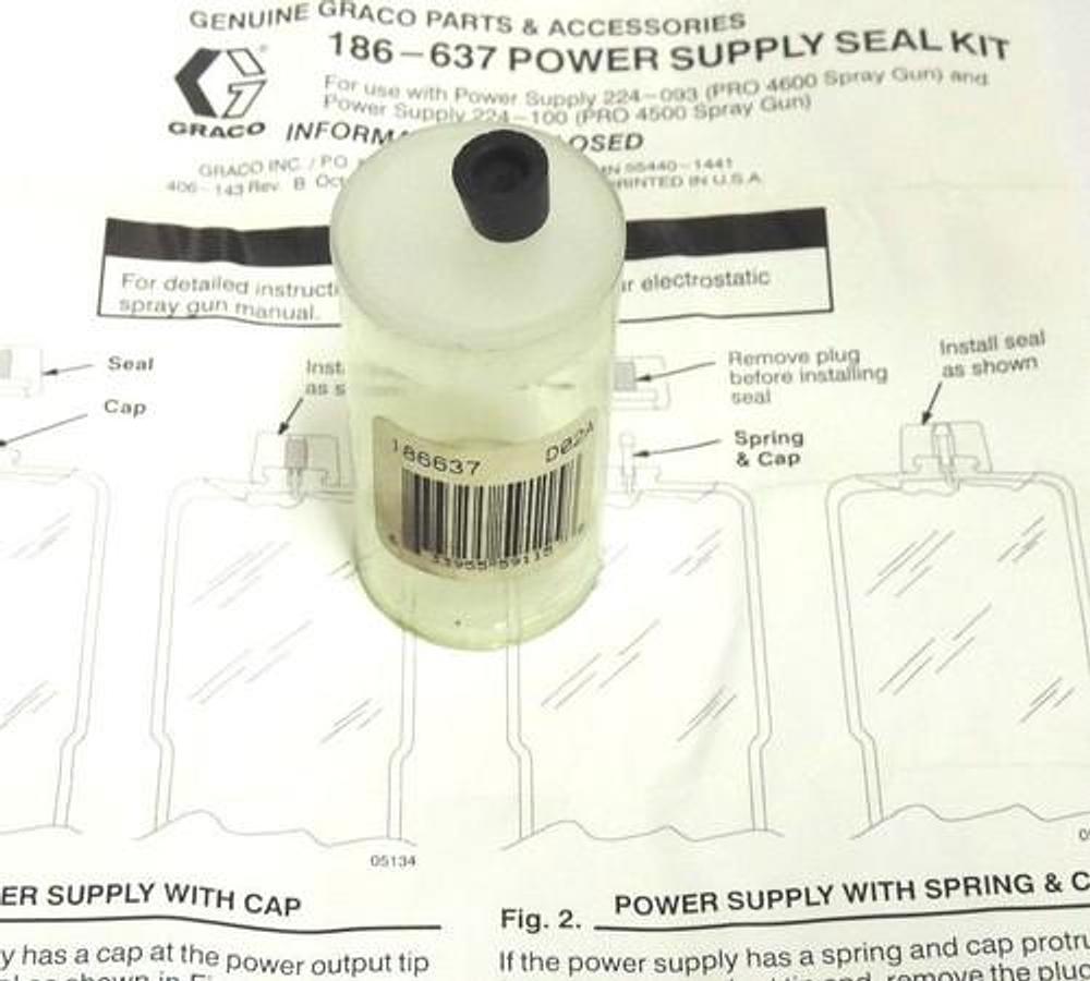NEW GRACO 186-637 POWER SUPPLY SEAL KIT 186637