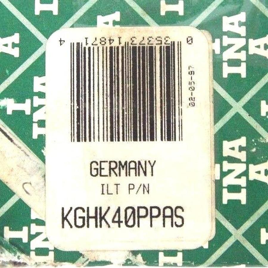 NIB INA KGHK40PPAS LINEAR DRAWN CUP BEARING UNIT