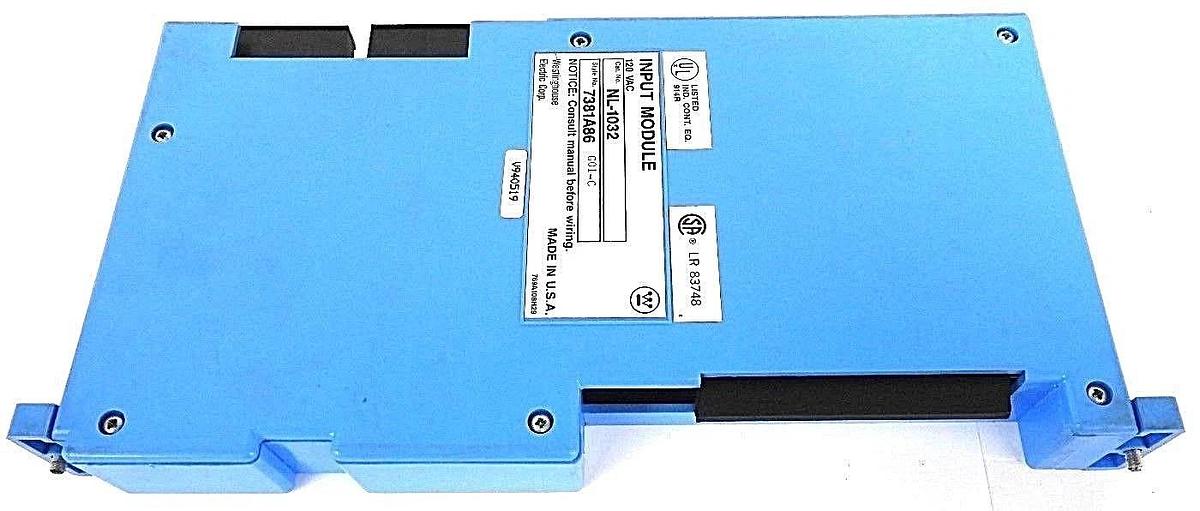 Refurbished WESTINGHOUSE NL-1032 INPUT MODULE STYLE: 7381A86 G01-C, 120VAC - REPAIRED