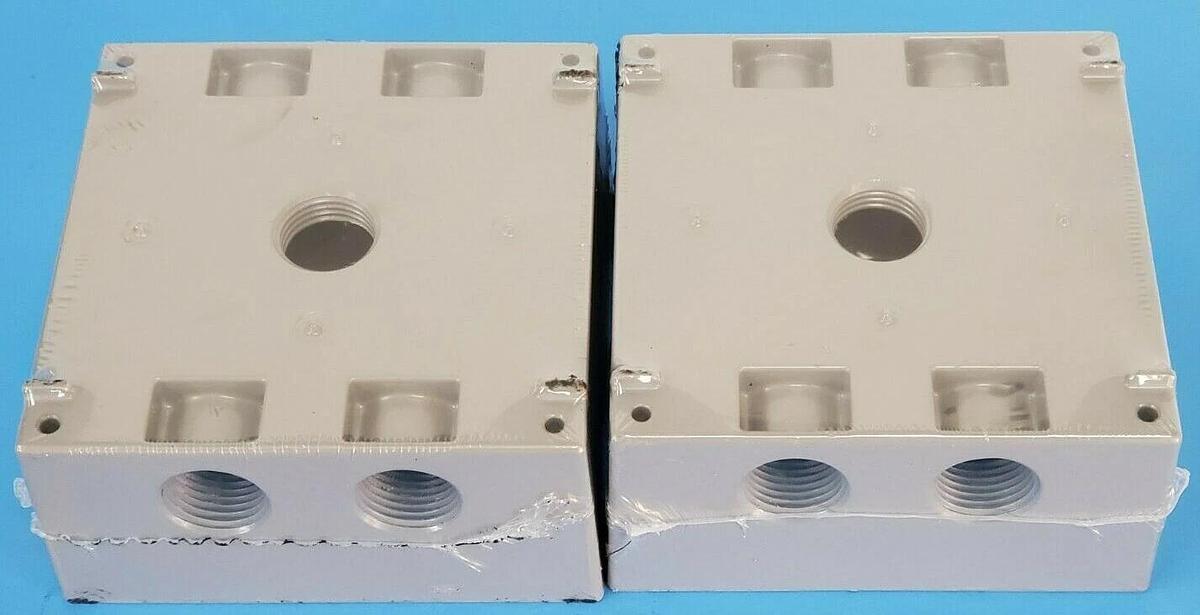 Used LOT OF 2 NEW BELL OUTDOORS 5337-0 TWO-GANG BOX 4A244A