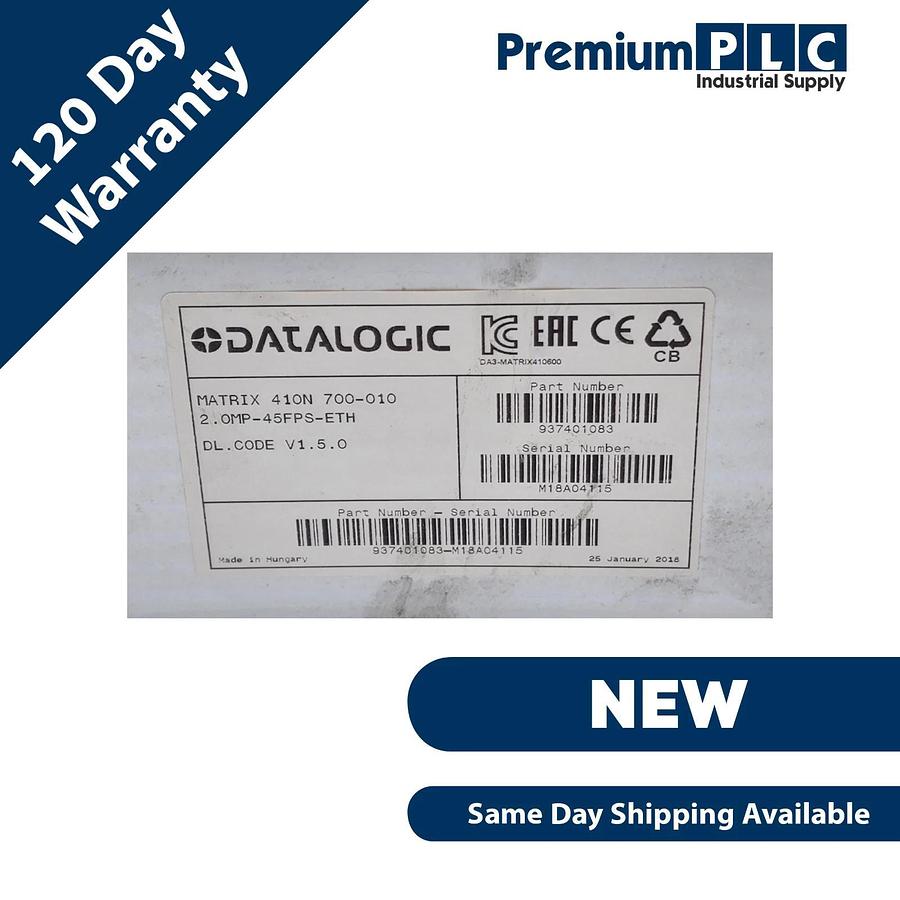 Used NEW DATALOGIC 937401083 410N MATRIX SCANNER 700-010 2.0MP-45FPS-ETH V1.5.0