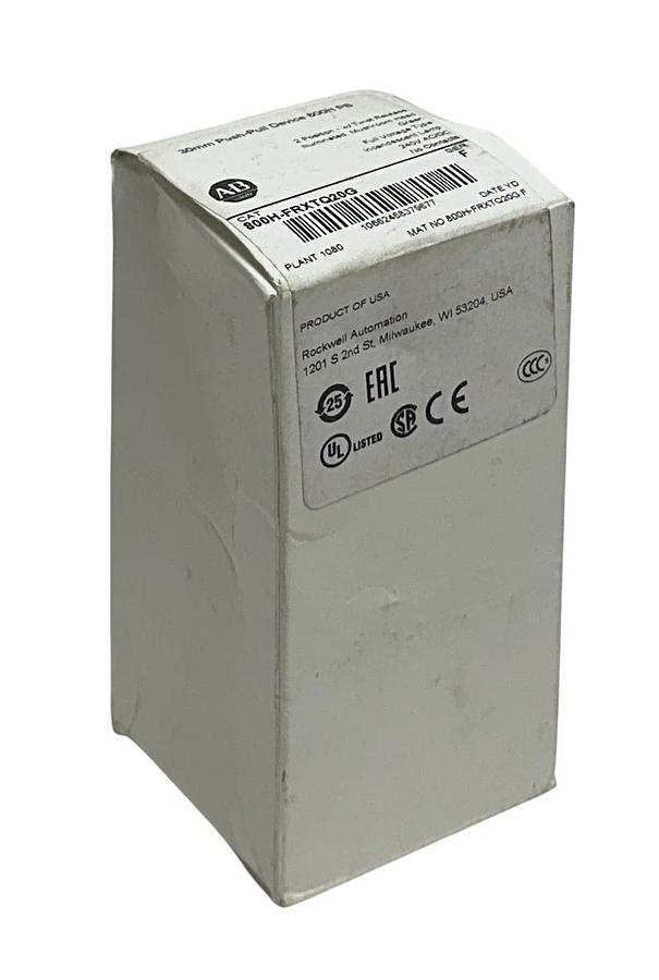 ALLEN BRADLEY 800H-FRXTQ20G /F ILLUMINATED PUSH-PULL DEVICE 30mm GREEN 240V NSMP