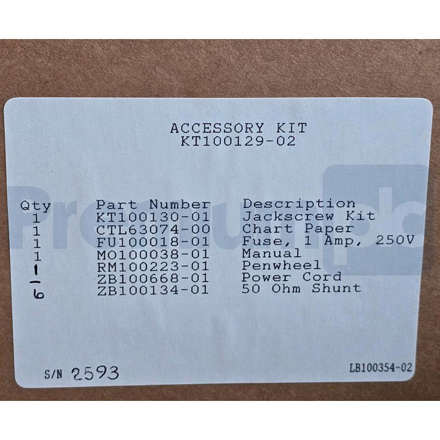 Used Tracor Westronics Series 1500 Chart Recorder / Data Logger P/N 1560 w/Accs. Kit