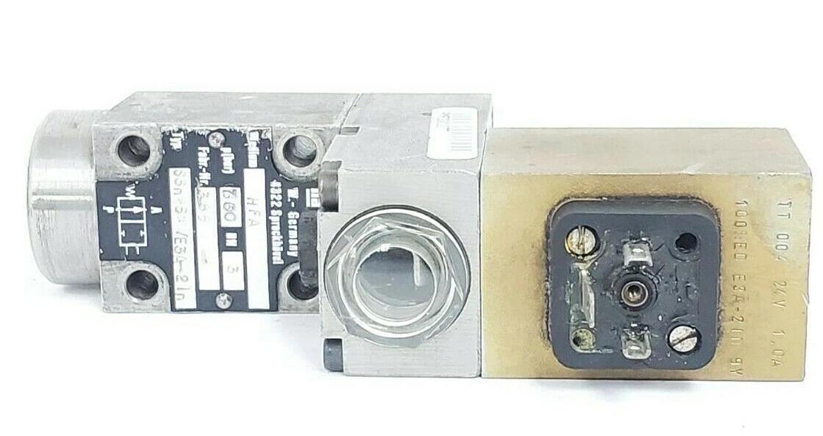 Used HAUHINCO S3N2610/E3A-2IN SOLENOID VALVE, 300PSI, DN3, MEDIUM: HFA, FABR NO: 388