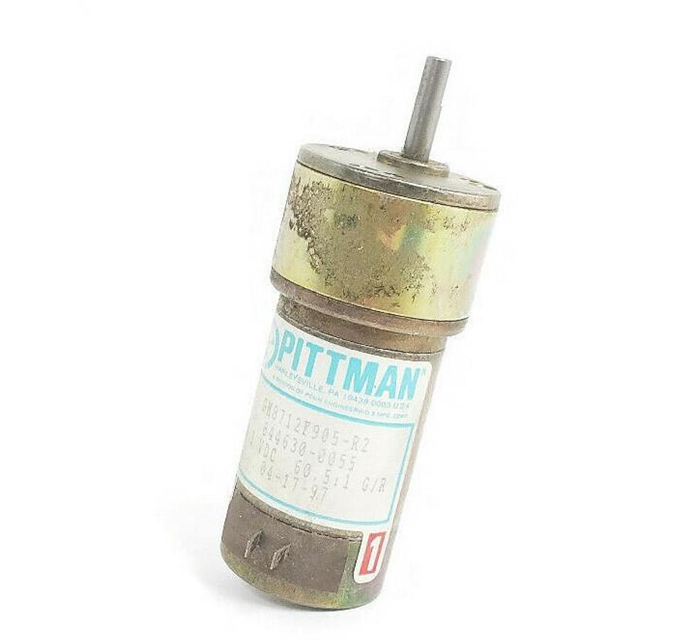 Used PITTMAN GM8712F905-R2 ELECTRIC GEAR MOTOR, 844630-0055, 30.3 VDC, 60.5:1 G/R