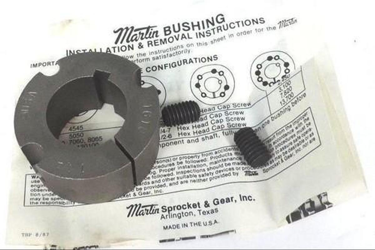 NIB MARTIN 1610-1-1/4 BUSHINGS 1610114 1-1/4IN-BORE 1/4X1/8IN-KW