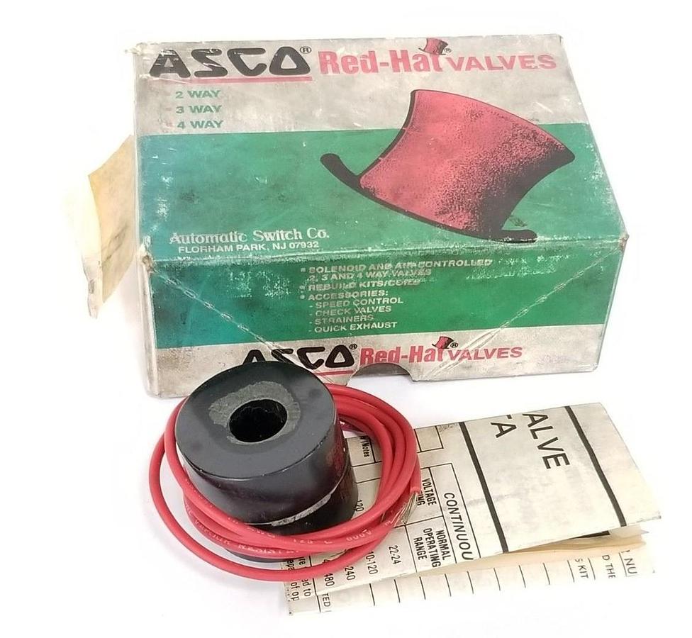 Used NEW ASCO 64-982-4-D-120/60FT-110/50FT-127/50FB SOLENOID COIL 64-982-4-D-120
