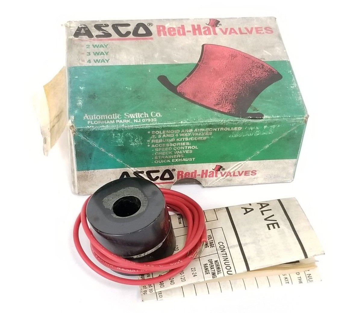 Used NEW ASCO 64-982-4-D-120/60FT-110/50FT-127/50FB SOLENOID COIL 64-982-4-D-120