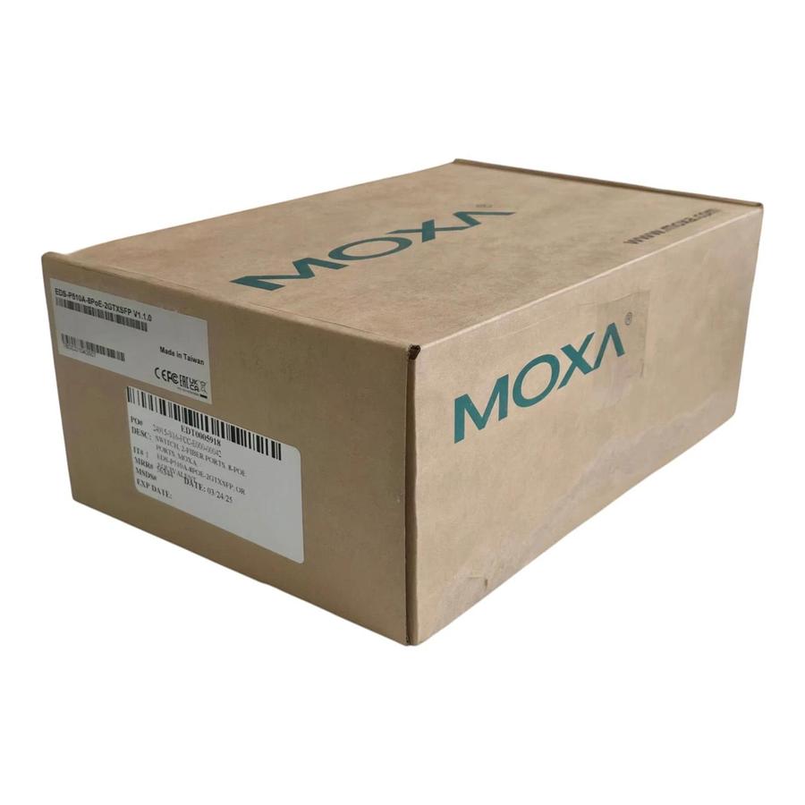 Moxa EDS-P510A Managed Ethernet PoE+ Switch EDS-P510A-8PoE-2GTXSFP V1.1.0 NSMP