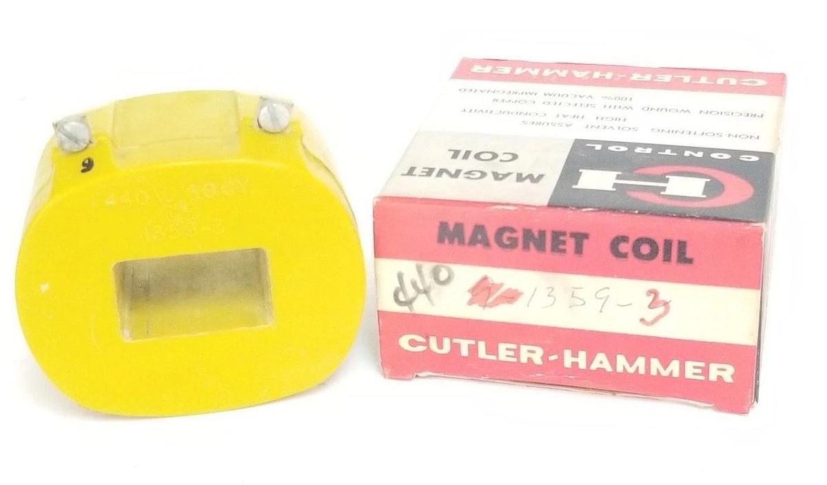 Used CUTLER-HAMMER 1359-3 MAGNET COIL 440V, 60CY, 13593